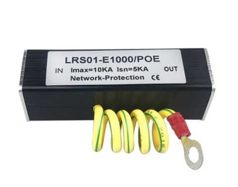 100/1000M POE IP Camera Network POE Switch RJ45 & POE Surge Protector Protection device Lightning Arrester SPD 1000M Ethernet ► Photo 1/3