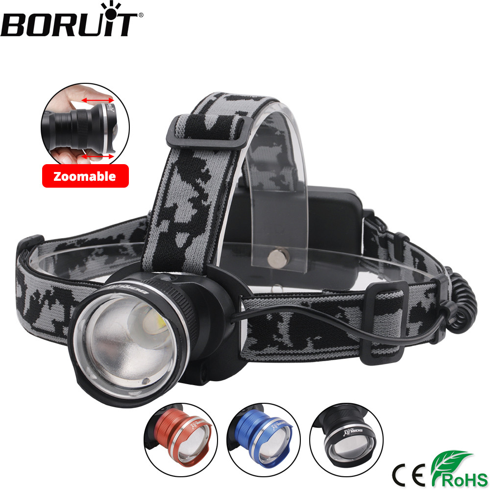 Super Bright T6 Headlight USB Rechargeable Zoom Headlamp Led Head Torch 18650 AA 