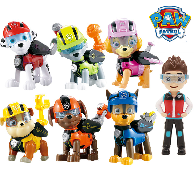 Price history & Review on 7pcs/set Paw Patrol Toys Dog Can Deformation Toy Ryder Pow Patrol Psi Patrol Action Figures Toys for Children Gifts | AliExpress Seller - Red nose Store