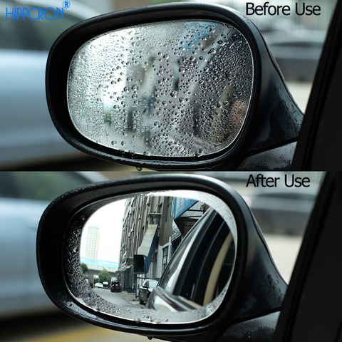 Anti Fog Car Sticker Car Mirror Window Clear Film Car Rearview Mirror Protective Film Waterproof  2 Pcs/Set ► Photo 1/6
