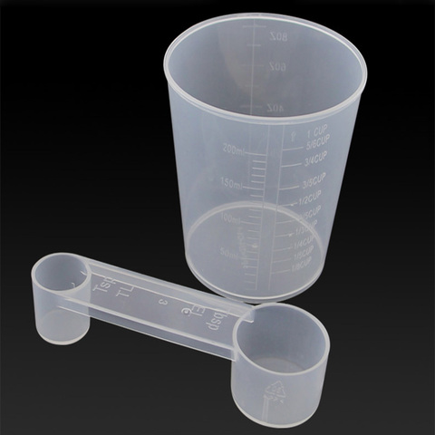 Bread machine parts 200 ml measuring cup and spoon for Midea/Donlim/Matsushita/ACA/Bai Cui/SKG etc. ► Photo 1/1