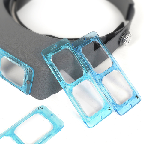 Optivisor Head Wearing Magnifier Eye Loupe Watchmaker Repair Third Hand Helmet Magnifying Glasses wearing Magnifier Watch Repair ► Photo 1/6