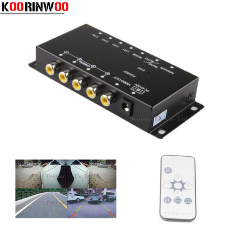 Koorinwoo Control IR For Parking Cameras Switch Image Combiner box for view Left Right view Front Backup Camera Rearview camera ► Photo 1/6