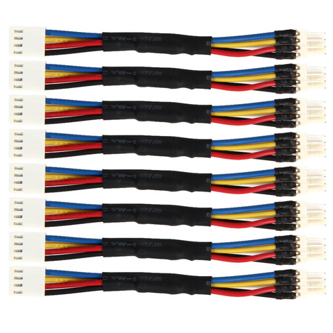 8Pcs/lot Fan Resistor Cables PC Cooling Fan Speed Reduce 4 Pin Power Resistor Male to Female Converter Cable Adapter Promotion ► Photo 1/6