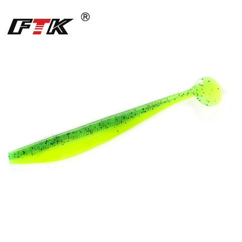 FTK Fishing Lure Soft Lure Shad Silicone Bait Odor Attractant Artificial Bait 90mm 120mm 160mm T-tail Wobblers Swimbait ► Photo 1/6