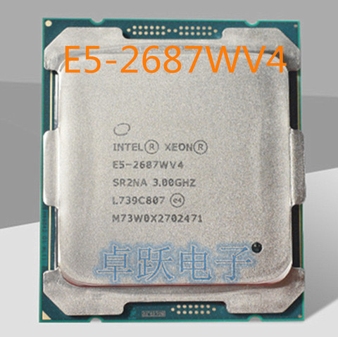 E5 2687WV4 3.00GHZ 12-Core 30MB SmartCache E5 2687W V4 FCLGA2011-3 TPD 160W  free shipping ► Photo 1/1