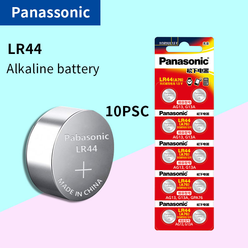 Konflikt Sammenhængende Okklusion 10X PANASONIC LR44 A76 AG13 0%Hg SR1154 357 LR 44 1.5V Cell battery  batteries For calculator 0%Hg - Price history & Review | AliExpress Seller  - Minnie Electronic | Alitools.io