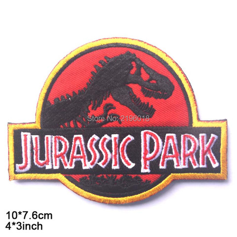 Dinosaur Park Iron On Embroidered Clothes Patch For Clothing Stickers Garment Apparel Accessories ► Photo 1/6