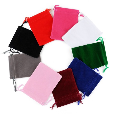 50Pcs 5x7 Velvet Bag Drawstrings Pouches Small size Jewelry Gift Display Packing Bags ► Photo 1/6