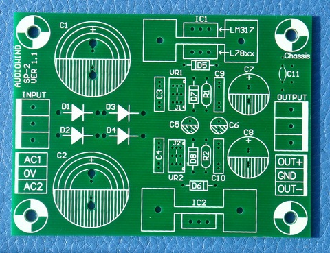 Voltage Regulator PCB for LM317 LM337 or 78xx 79xx IC. ► Photo 1/5
