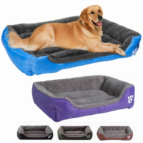 10 Colors Paw Pet Sofa S/M/L/XL/XXL/XXXL Dog Beds Waterproof Bottom Soft Fleece Warm Cat Bed Mats House Petshop Dropshipping ► Photo 1/6