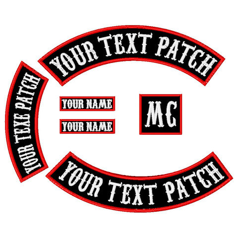 Custom 6 Inch Name patches