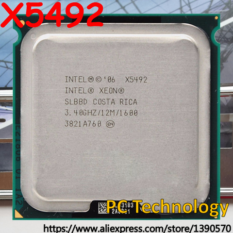 Original Intel Xeon X5492 processor 3.40GHz 12MB 1600MHz LGA771 Quad-Core CPU Free shipping ship out within 1 day ► Photo 1/1