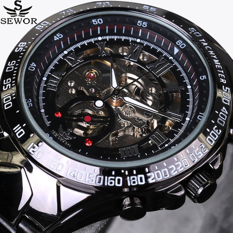 2017 New SEWOR Luxury Brand Men Watches Automatic mechanical Watch Fashion Casual Male Sports Clock Full Steel Wrist watch ► Photo 1/6