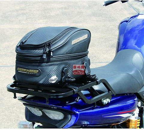 2022 New Rough&Road RR9019 Carbon fiber tail bag Motorcycle Rear Sport Back Seat Bag Car Tail Bags ► Photo 1/3