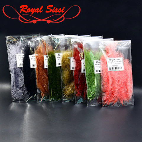 New 12 optional Colors 40pcs/pack Dyed Turkey Marabou feather cheap Woolly Bugger Tying materials quilling feather hand selected ► Photo 1/6