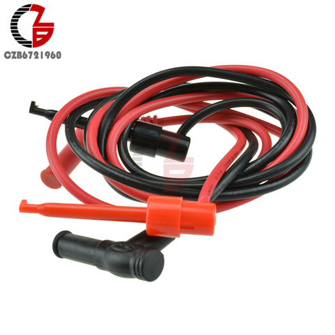 1Pair Banana Plug to Test Hook Clip Probe Cable Right Angle for Multimeter Test Equipment ► Photo 1/1