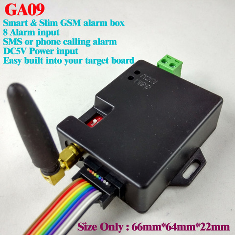 2017 New Published Free shipping 8 channel  GA09 Super small GSM Alarm Systems SMS Alarms Security System ► Photo 1/2