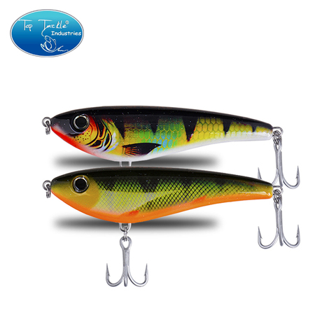 fishing lure for pike slow sinking jerk bait 130mm 55g artificial CF LURE  Bait With VMC Anti-Corrosion Strength Treble Hooks ► Photo 1/5