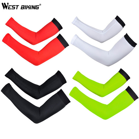 WEST BIKING Breathable Quick-dry Bike Cycling Arm Warmers Bicycle Oversleeve Covers UV Protection Men's Armwarmers Sleeves ► Photo 1/5