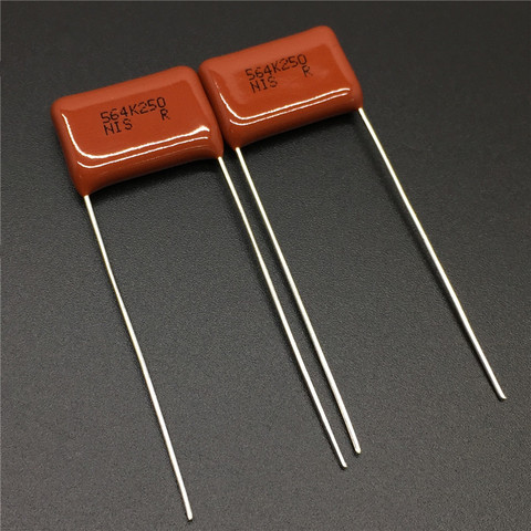10Pcs/100Pcs Japan NISSEI CBB capacitor MMC 250V 564 K 10% 0.56uF 560nF Pitch=15mm Metallized polyester film capacitor ► Photo 1/2