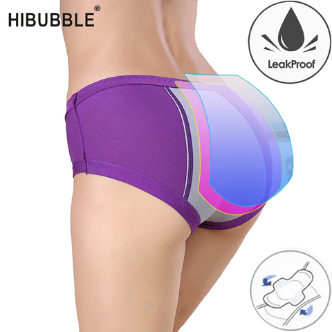 Cheap LANGSHA Leak Proof Menstrual Panties Physiological Pants Women Underwear  Period Cotton Waterproof Briefs