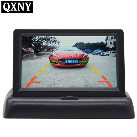 4.3 inch Foldable Car Monitor Reverse Camera Parking System for Car Rearview Monitors TFT LCD Display Cameras  NTSC PAL QXNY ► Photo 1/5