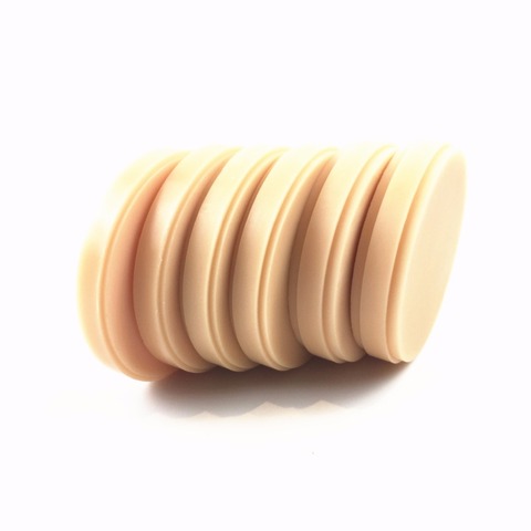 5pcs OD98*10/12/14/16/18mm Beige color Dental Orthodontic Denture Wax Discs dental wax blocks for open CAD CAM system ► Photo 1/6