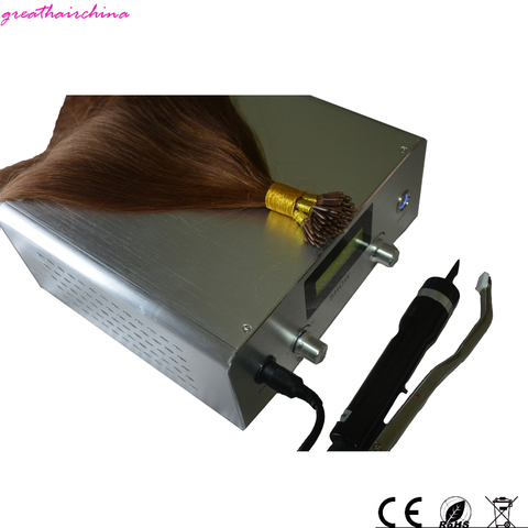 1pc US/EU/UK plug Latest Digital Ultrasonic Hair Extension Iron Machine Connectors Cold Fusion technology Keratin Salon Tools ► Photo 1/6