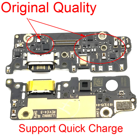 Original For Xiaomi Mi A2 / Mi 6X USB Charger Charging Port Connector Dock Micro Flex Cable Board For Xiaomi Mi A1 A2 Lite A3 ► Photo 1/4