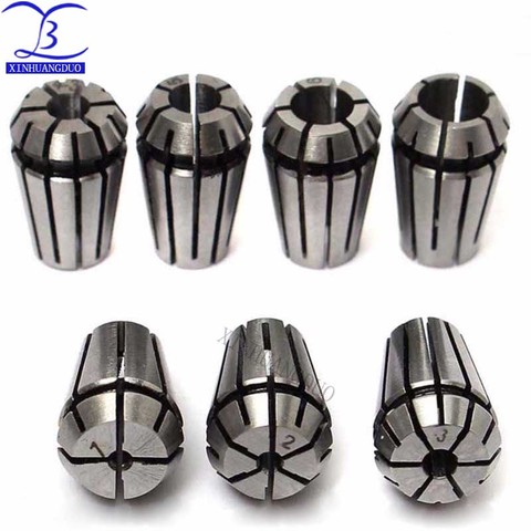7Pcs ER11 Spring Collet Set For CNC Workholding Engraving &  Lathe Tool 1-7mm Machine Accessories Milling Lathe Workholding ► Photo 1/1