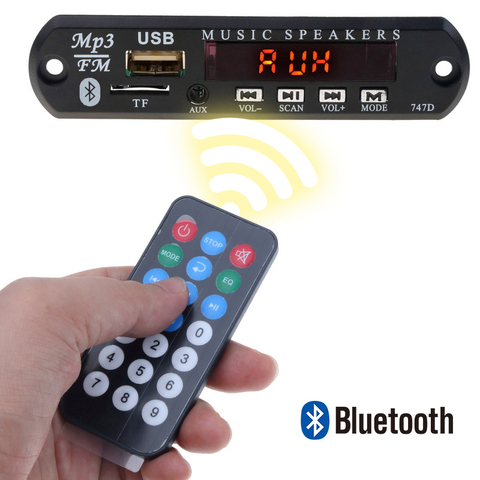 Bluetooth DC 5V MP3 WMA Decoder Board Wireless Car music speaker Vehicles Audio Module USB FM TF Radio For Car MP3 Accessories ► Photo 1/6