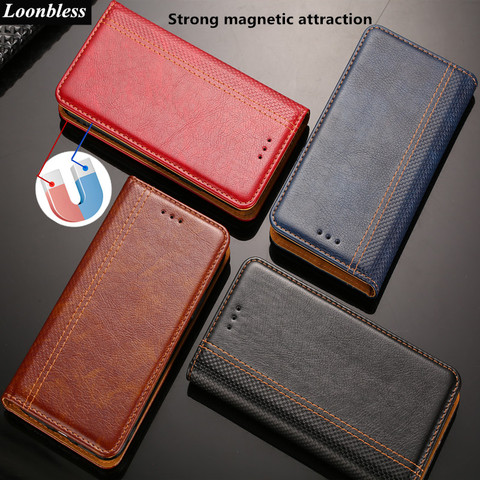 Luxury Case For On Huawei Y6 Y9 Y7 Y5 Y3 II 2022 Prime Pro Lite 2022 2017 2016 case Phone Leather Flip Cover With Card Holder ► Photo 1/6