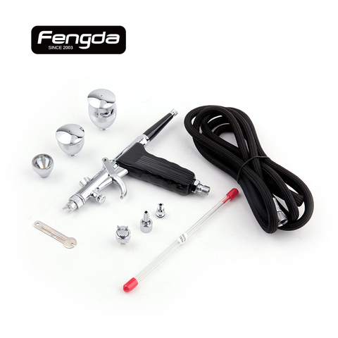 Fengda airbursh BD-116B body paint cake decorate tattoo spray gun cup airhose needle nozzle spanner hand tools ► Photo 1/3