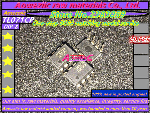 Aoweziic 100% new imported original  TL071CP  TL071CN  DIP-8  TL071  TL071CDR   SOP-8 Operation buffer amplifier chip ► Photo 1/3
