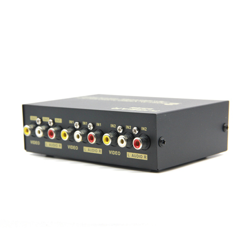 Original 2 Ports Composite RCA AV Swithcer audio video selector switch for STB DVD HDTV ► Photo 1/3