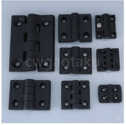 10pcs/set Black Color Nylon Plastic Butt Hinge for Wooden Box Furniture Electric Cabinet Hardware ► Photo 1/5