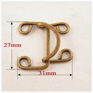 6pcs/lot Fashion design DIY bronze color Large button,metal buttons,hook and eye,sewing accessories(SS-97) ► Photo 1/1