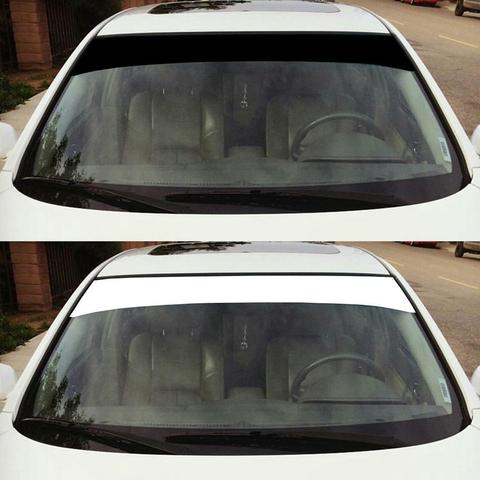 6x60inch Car Window Visor Vinyl Windshield Banner Strip Racing Waterproof Window Car Sun Decorative Stickers Sunscreen Blank ► Photo 1/6