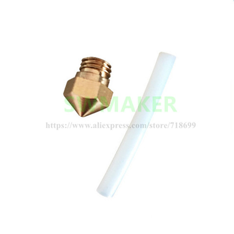 Replacement MK10 Nozzle size 0.4mm 1.75mm with PTFE tube for Wanhao/Flashforge 3D printer spare parts ► Photo 1/1