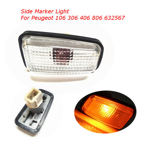 12V Side Marker Light Repeater Lamp Fit For Citroen Berlingo Fiat Peugeot Expert Partner 106 306 406 806 Car Turn Signal Light ► Photo 1/6