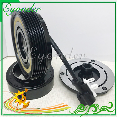 A/C /C Air Conditioning Compressor Electromagnetic Magnetic Clutch Pulley PV6 for FORD ESCAPE 2.3 MAZDA TRIBUTE 2.3L F500LM3AA01 ► Photo 1/3