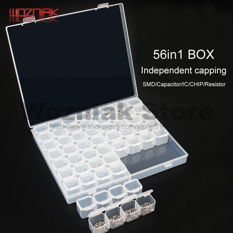 WOZNIAK Transparent Separable Component Receiving Box Screw chip patch IC capacitor Storage box for iphone LCD screen reception ► Photo 1/6