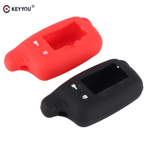 KEYYOU Silicone Case Cover For Tomahawk TW9010 TW9030 Two Way Alarm LCD Remote For Tomahawk TW 9010 9030 Silicone Case ► Photo 1/5