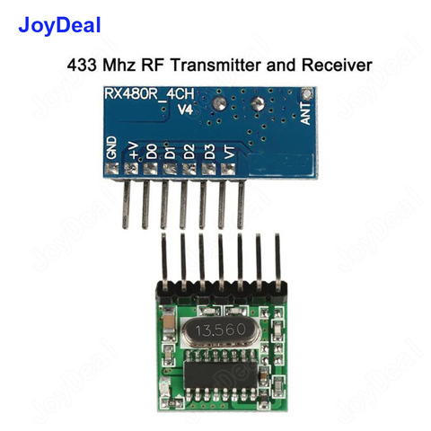 433Mhz RF Relay Receiver and Transmitter Module EV1527 Learning Code Wireless 433 MHz Mini Remote Control Switch for Garage Door ► Photo 1/1