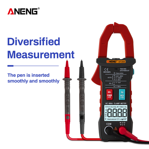 ANENG ST204 Clamp Meter 4000 Counts AUTO digital DC/AC Current Voltage Clamp Analog Multimeter True Rms pinza amperimetrica ► Photo 1/6