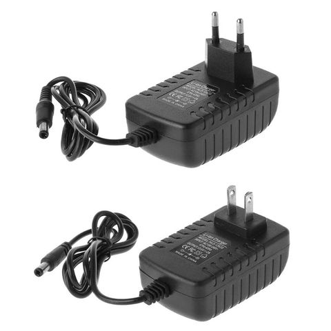 EU /US Plug 12.6V 2A 18650 Lithium Battery Charger DC 5.5MM x 2.1MM Portable Charger Constant Current Voltage ► Photo 1/6