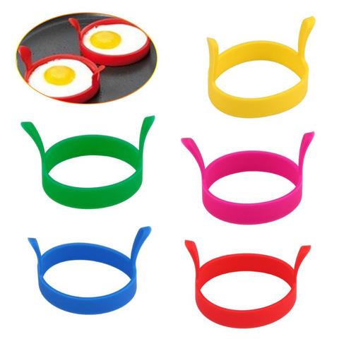 1Pcs Silicone Fried Egg Pancake Ring Portable Round Shaper Eggs Mould for Cooking Breakfast Frying Pan Oven Kitchen Gadgets ► Photo 1/6