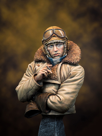 Unpainted Kit 1/10 RFC Pilot in WW1  Civil War bust  figure Historical  Figure Resin  Kit ► Photo 1/6