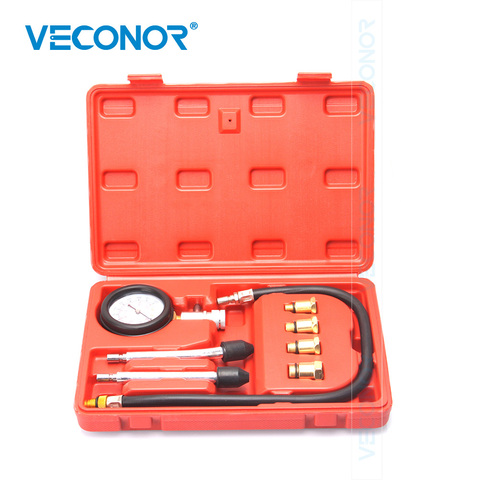 VECONOR 8PCS Spark Plug Cylinder Compression Tester Test Kit Professional Gas Engine Set ► Photo 1/6
